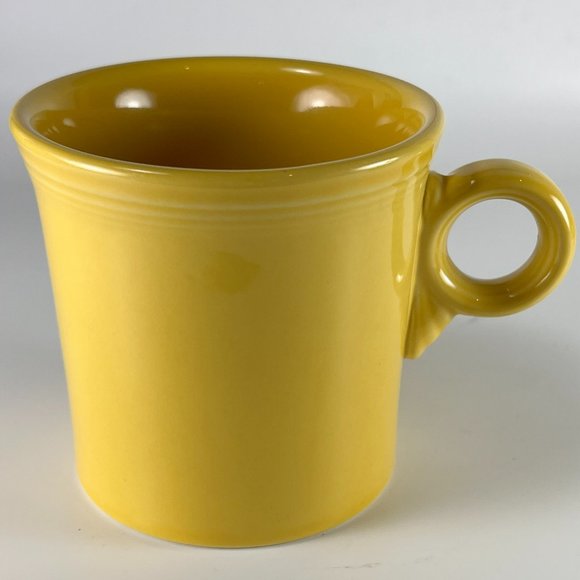 Fiesta HLC USA O Ring Handle Yellow Ceramic Coffee Tea Cup Mug Gift Collectible - Picture 1 of 9